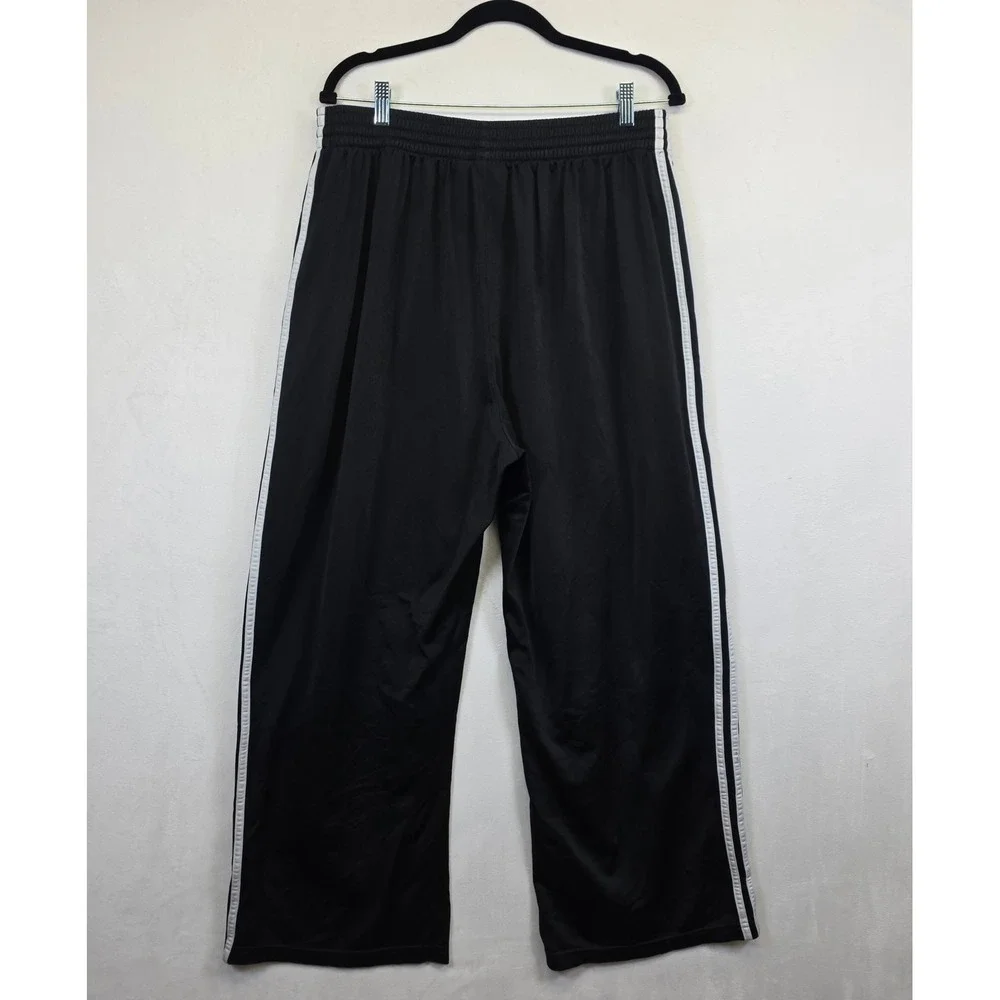 Adidas Essentials Track Pants Men 2XL Black Three Stripes Athleisure Performance